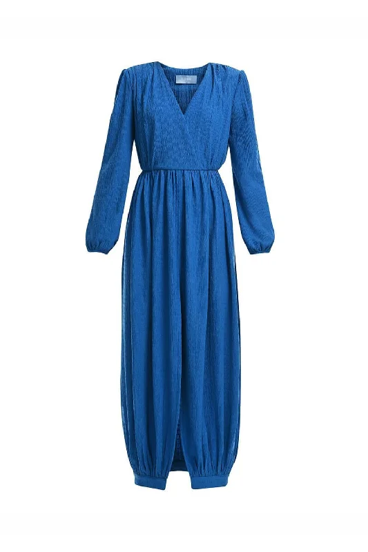Time to Snag a Bargain!Amina Blouson V-Neck Jersey Ankle Length Dress