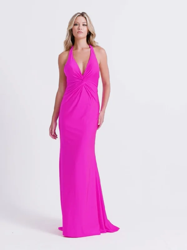 The Best Deals Won’t Wait!Faviana Jersey Halter Prom Dress 11014