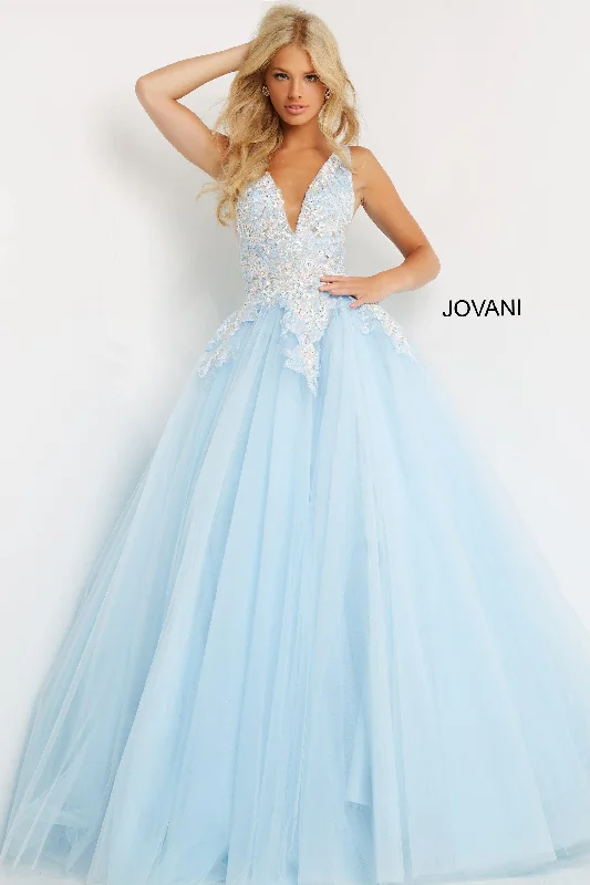 Price Drop Alert!Jovani 06808 Prom Sleeveless Long Floral Ball Gown