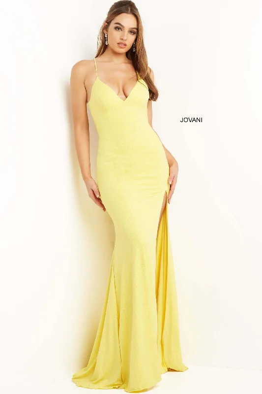 Limited Edition, Limited Price!Jovani 08153 Prom Spaghetti Strap Long Formal Gown