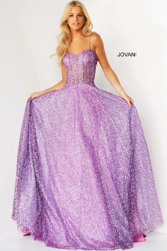 Your Chance to Save is Now!Jovani 07423 Prom Spaghetti Strap Long Formal Gown