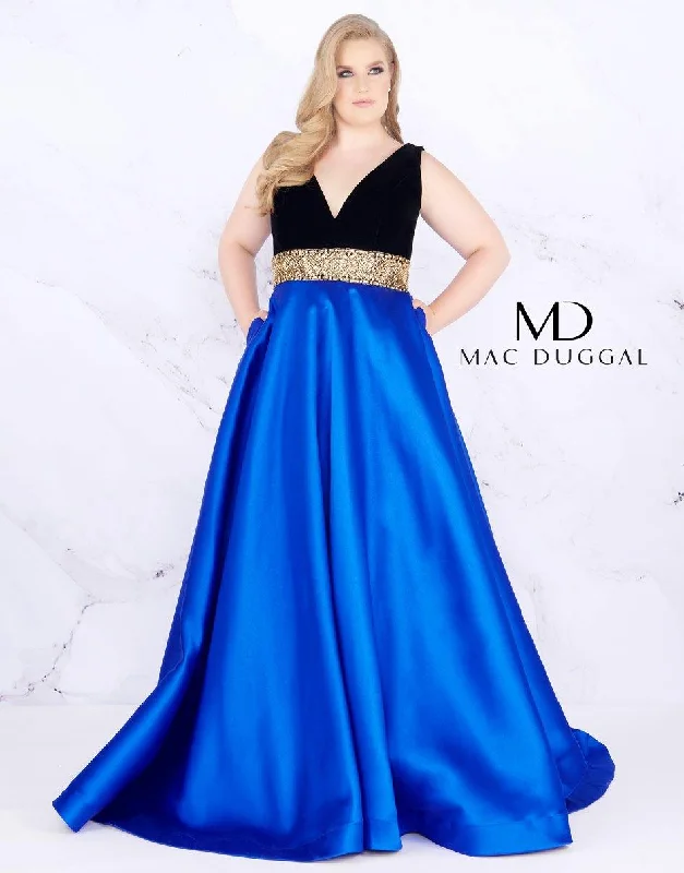 Shop the Hottest Deals!Mac Duggal 66787 Fabulous Long Sleeveless Ballgown