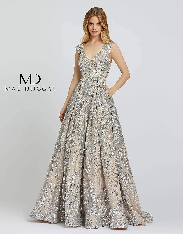 Save Money, Shop Happy!Mac Duggal Long Prom Dress Formal Beaded Ball Gown Sale
