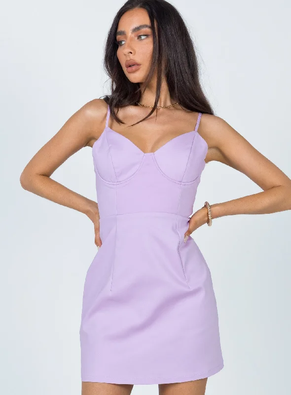 Unmissable Offers Await!Novella Mini Dress Lilac