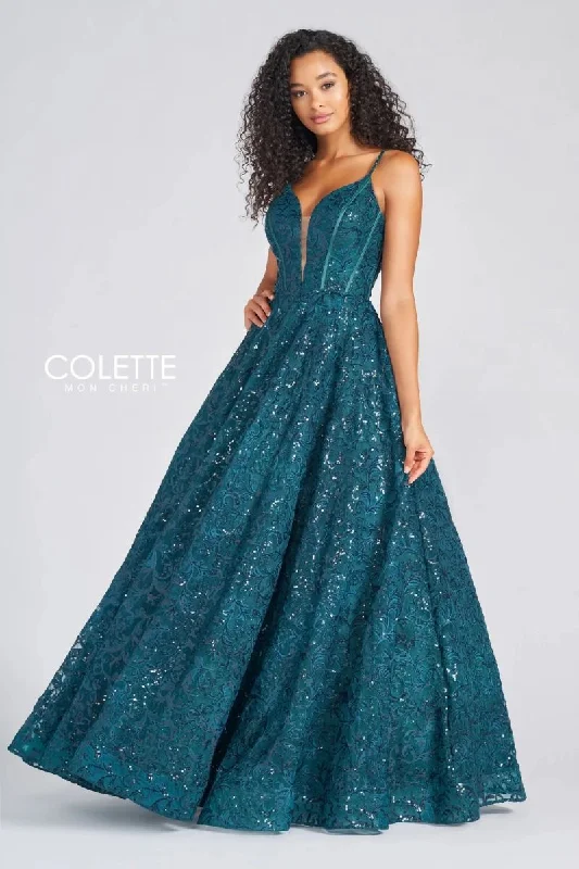 Stock Up and Save!Colette CL12264 Formal Long Sequin Prom Ball Gown