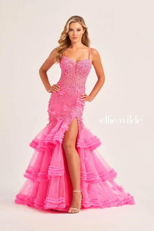 Hurry! While Supplies Last!Ellie Wilde EW35050 Prom Long Mermaid Glitter Formal Dress Hurry! While Supplies Last!Ellie Wilde EW35050 Prom Long Mermaid Glitter Formal Dress