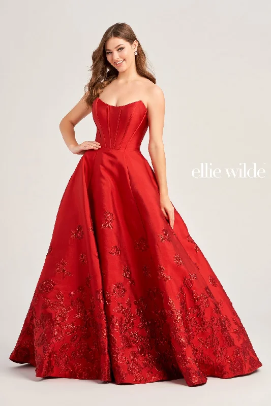 Enjoy Huge Discounts Now!Ellie Wilde EW35073 Prom Long Pocket Ball Gown