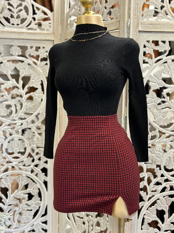 Shop the Hottest Deals!Red plaid Mini Skirt