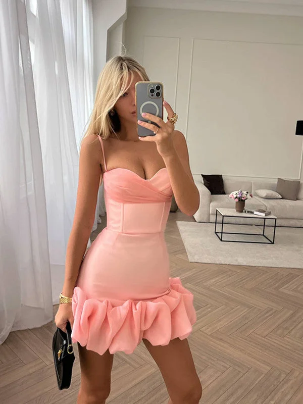 Your Shopping Wish, Our Discount Command!Sweety Pink Short Prom Dresses, Mermaid Mini Homecoming Prom Dressses, Newest 2023 Prom Dresses