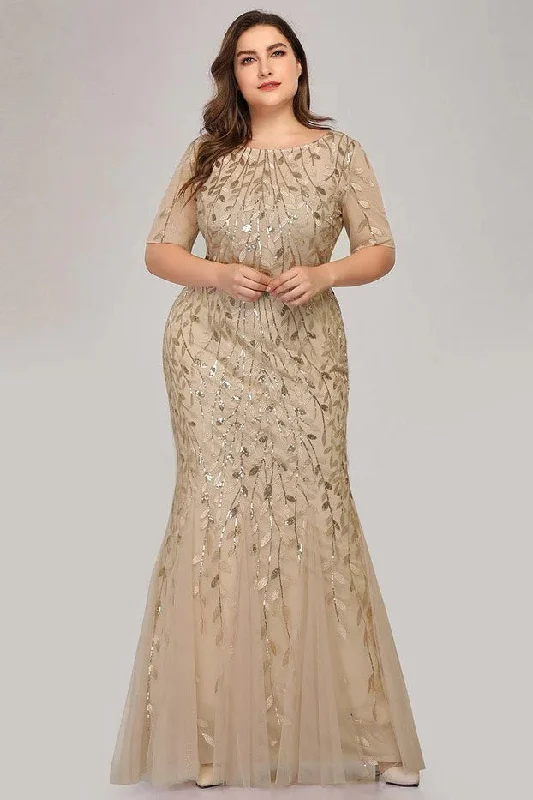 Biggest Sale of the Season!Trumpet-Mermaid Floor Length Print Dress CS0395