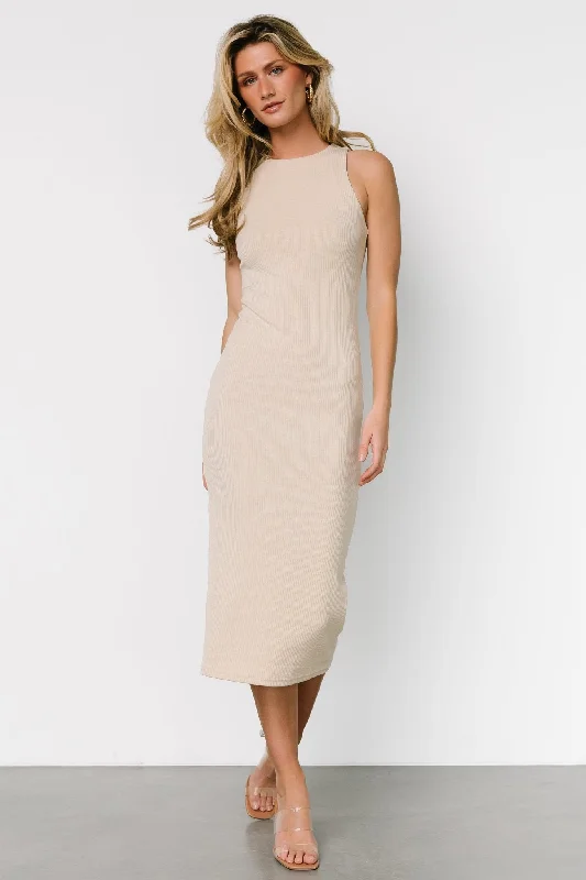 The Best Sale of the Year!Ashley Ribbed Tank Dress | Natural