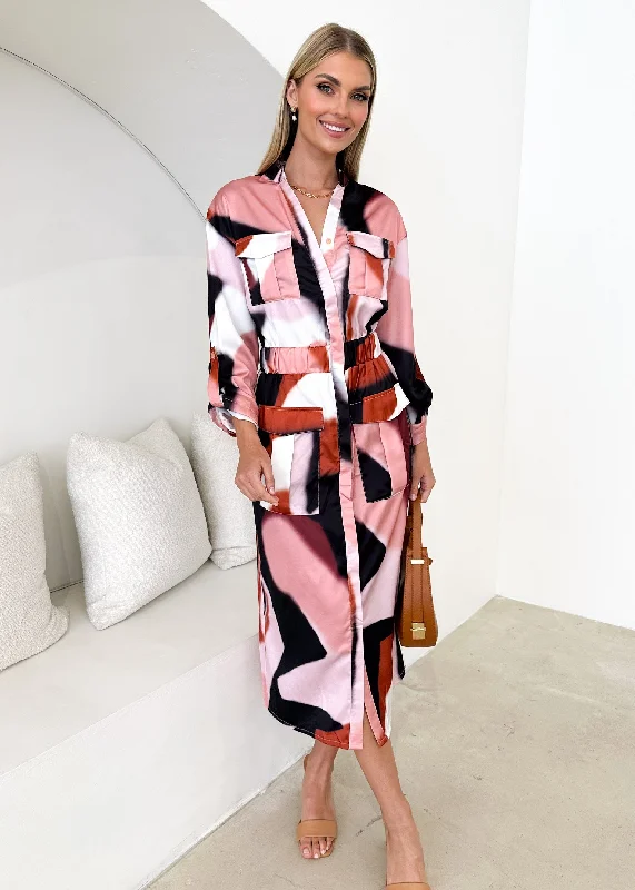 Special Offer – Act Fast!Bebrae Midi Dress - Blush Haze
