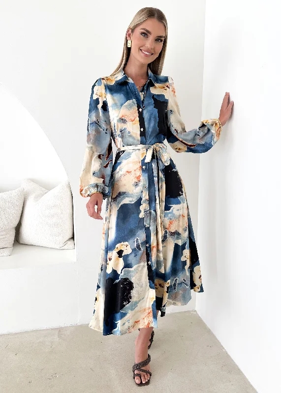 Find Your Perfect Deal Today!Josefina Midi Dress - Blue Marble
