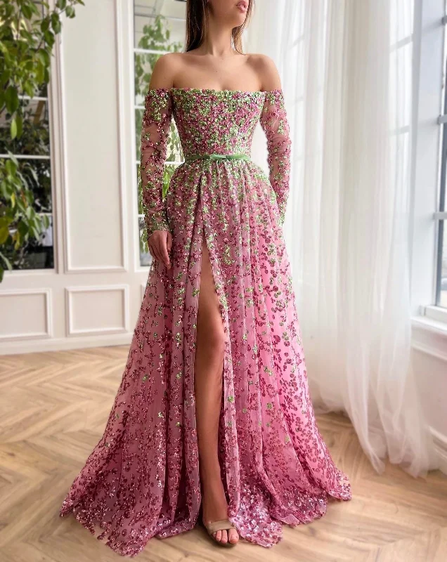 Exclusive Deals Just for You!Pink Elysian Elegance Gown