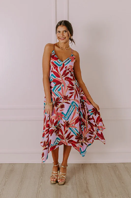 Crazy Discounts Inside!Pure Delight Floral Midi