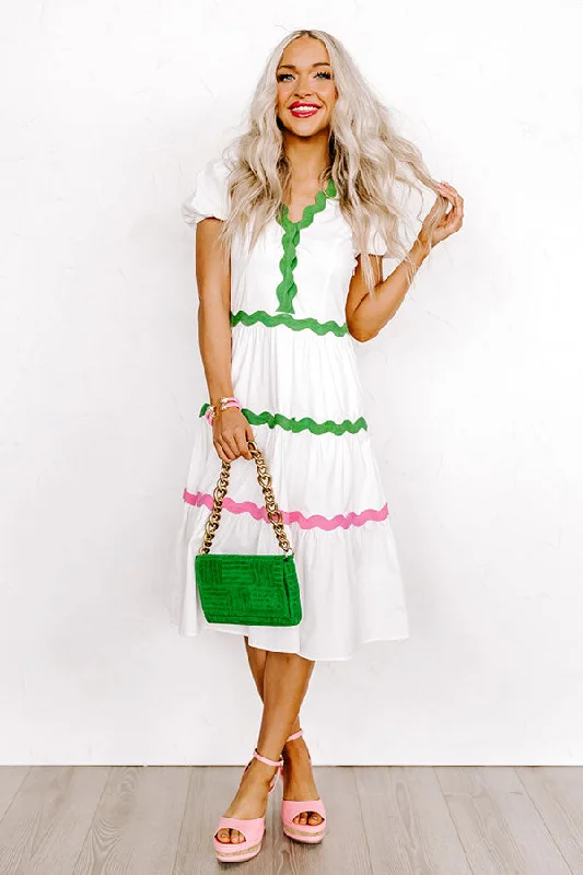 Find the Best Deals Here!The Westerly Midi Dress In White